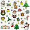 312 Stück Weihnachtssticker Glitzer, Weihnachtsaufkleber Selbstklebend Sticker Weihnachten, Weihnachtsdeko für DIY Basteln Weihnachtskarten Adventskalender Weihnachtsgeschenke für Kinder