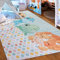 Mazovia Kinderzimmerteppich Antirutsch - Waschbar bis 30 Grad - Tiere - Kurzflor Kinderteppich Teppich für Kinderzimmer - ÖKO-TEX Zertifiziert - Teppiche Junge Mädchen Bunt 80 x 150 cm