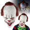 DVDGSC Horror Clown Pennywise Maske: Realistische Halloween Party Latex Gruselige Mask für Kinder Erwachsene Cosplay Kostüm Gruselige Joker Maske Gruseldekoration Requisiten