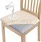 Granbest Stilvolle wasserdichte Esszimmerstuhl Sitzbezüge Set von 6, High Stretch Esszimmerstuhl Sitzkissen Schutzbezüge Waschbarer Sitzschutz für Bankett, Küche, Party, Hotel (6er Set, Beige)