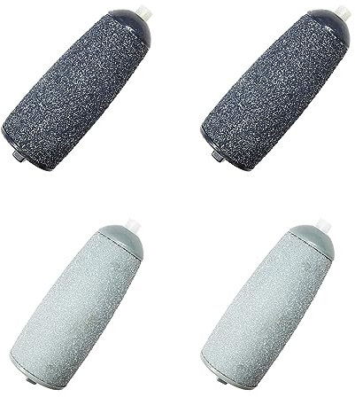 Replacement Foot Grinder Rollers, 4 Pcs Coarse Replacement Roller Refill Heads Extra Coarse & Regular Foot Grinder Roller Heads for Hard Skin Remover Feet Callus Removers Use