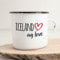 Huuraa Emaille Tasse Iceland my love Geschenk 300ml Vintage Iceland Geschenkidee