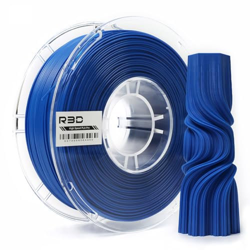 R3D PLA Dunkelblaues Hochgeschwindigkeits-Filament, 1,75 mm, 1 kg, 3D-Drucker-Filament für 30-600 mm/s Hochgeschwindigkeitsdruck, Maßgenauigkeit +/- 0,02 mm, 1 kg Kunststoffspule, kompatibel mit AMS