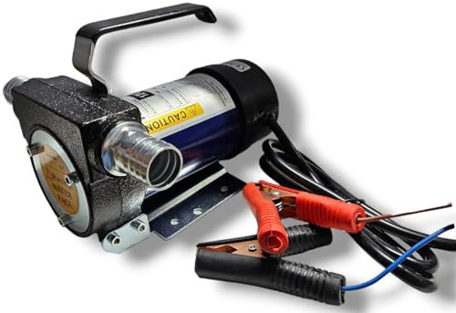 Terryshop74 Pompa travaso Olio e carburanti 12/24 Volt a pescaggio Interno ed Esterno (Olio e carburanti, 12 Volt)