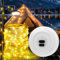 Camping Lichterkette Aufrollbar 10m, Alpenwolken Lichterkette camping licht 2-in-1, IPX4 1800mAH 30S Roll UPTragbare Led lichterkette usb, Outdoor Lichterketten (warmes Licht)