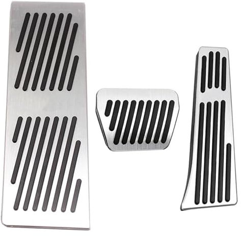 JSRVQKMS Auto Pedal Zubehör Für BM&W X3 G01 2017 2018 2019 2020 X4 G02 2018–2020 7er G11 G12 2016–2023 Aluminiumlegierung Gaspedal Bremse Fußstütze Peda(3pcs)