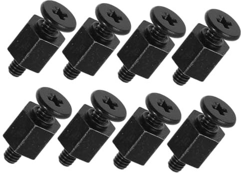 Genérico 8 Piezas Especiales M2 SSD Placa Base Tornillos De Cabeza Hexagonal Placas Base De Computadora Lapdesk Tornillos Prisioneros Adaptador De Fuente De Alimentación Kit De Tornillos