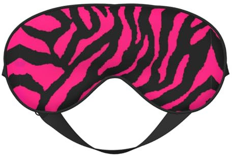 Augenmaske mit Zebra-Tiger-Leoparden-Motiv, doppelseitig, weich, Verdunkelung, Augenmaske, Nachtschlaf-Augenmaske, Reise-Schlafmaske,