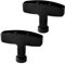 Lotsdonxia 2 Pcs Gasoline Engine Starter Handle Grip – Hard Plastic Recoil Pull Handle for Lawn Mower, Generator, Chainsaw, Water Pump, Compatible with Small Engines