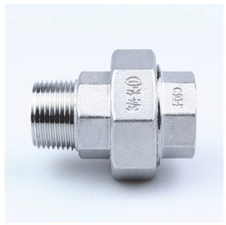 ZBORAVPIX raccords de tuyauterie en Acier Inoxydable， Couplage, Mamelon Hexagonal, 1 pièces 304 mâle à Femelle fileté Union moulé raccord de Tuyau de Connexion en Direct,(2)