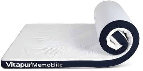Vitapur MemoElite Hybrid Matratzenauflage 90x200 | Memory Foam | Kühlend & Atmungsaktiv | Matratzenschoner
