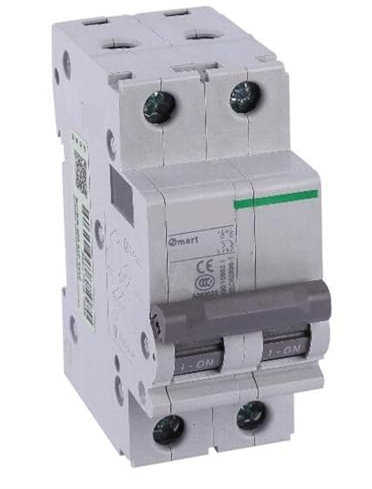 Disjoncteur miniature 2P OSMC32N2C10 OSMC32N-C10A 2P Courbe C 10A 400V Icn=6kA M5 1 pièce