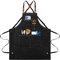 Delantal de Cocina,Delantal de Barbacoa Impermeable con 3 Bolsillos,Delantal de Cocina Lienzo para Hombres y Mujeres,Correa Ajustable,para peluquero, Restaurante, Café, Jardinería (Negro)