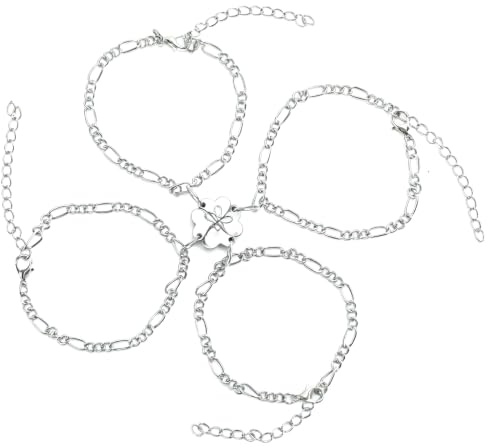Freundschaftsarmband für 3/4, Magnetische BFF Verstellbare Armband Freundschaft Freund Armband Armbänder Freundschaft Passende Armbänder für Beste Freunde Geschenke für Geburtstag, Abschluss
