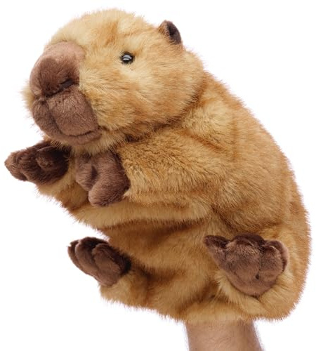 Uni-Toys - Handpuppe Capybara - 27 cm (Länge) - Plüschtier, Kuscheltier
