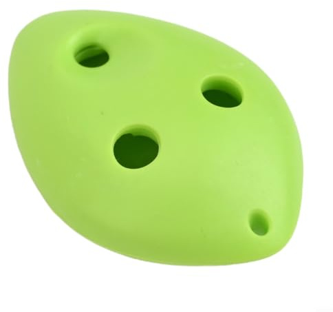 Sopran C Okarina 6-Loch-Kunststoff-Blasinstrument für Kinder und Erwachsene, glattes Mundstück, empfindlicher Klang, tragbar für Mini-Flöte für Legend of for Zelda-Fans, kompakt, 6 x 4 cm (grün)