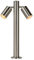 LUCIDE ARNE-LED - Pollerleuchte - Ø 6,3 cm - LED - GU10-2x5W 2700K - IP44 - Chrom Matt