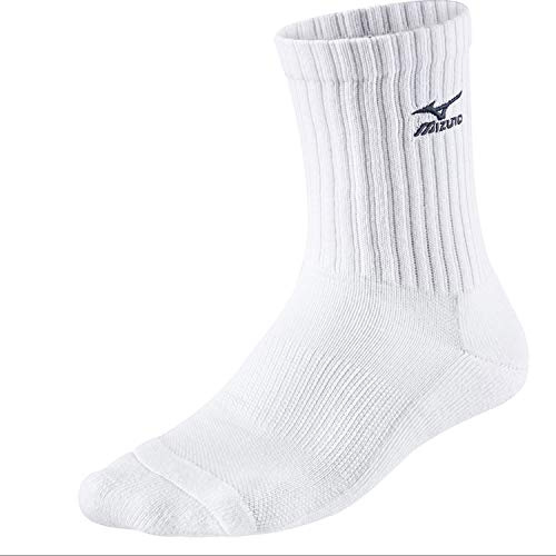 Mizuno Unisex Calcetines Mizuno Volley Calcetines Medio Blanco Socken