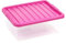 URBNLIVING 28 Liter Underbed Storage Box & Lid Pink