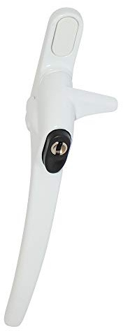 ERA Charisma Inline Cockspur Locking Espag Handle - 21mm LH Locking White