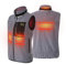 PROSmart Heated Gilet Polar Fleece Lightweight Heated Vest with USB Battery, Unisex (Gray, S)
