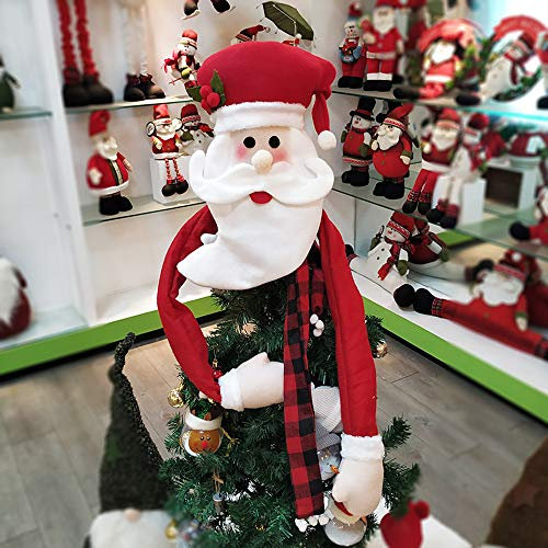 wonuu Weihnachtsbaumspitze Hugger, Weihnachtsbaumschmuck, Party-Heimdekoration (Weihnachtsmann)