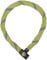 ABUS Kettenschloss IVERA Chain 7210 – Fahrradschloss mit hochflexibler IvyTex-Kunstfaserummantelung – ABUS-Sicherheitslevel 8 – 110 cm – Gelb
