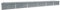 vidaXL Lit Surélevé Pot de Fleurs Bac à Plante Pot de Plante Jardinière Véranda Jardin Balcon Extérieur Acier Galvanisé 600x80x45 cm Gris