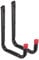 Garage Storage Ladder Hooks Brackets 2 Pieces Universal Wall Mount Rack Utility Organizer Hanger Heavy Duty Tool Hooks for Bike, Chair,ladders, Hose,Tools, Shed,Bulk Items (Black)