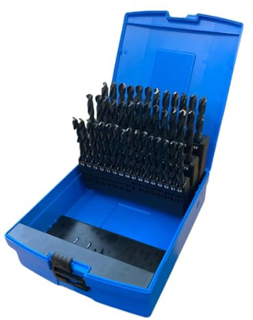 Presto 09522M41 Elite High Speed Steel Split Point Jobber Drill Set, 6mm-10mm Diameter, 0.1mm Increments, 41 Piece