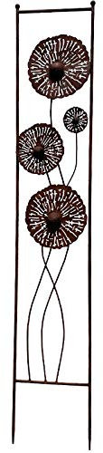 La Grande Prairie Treillage Jardin Fer Pistillus 126x23x2cm