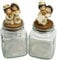DLM-32115 (Kit 12 Pezzi) Barattolo Quadrato in Vetro con Coppia Sposi Sposini Nozze Anniversario Matrimonio Portaconfetti Segnaposto bomboniera