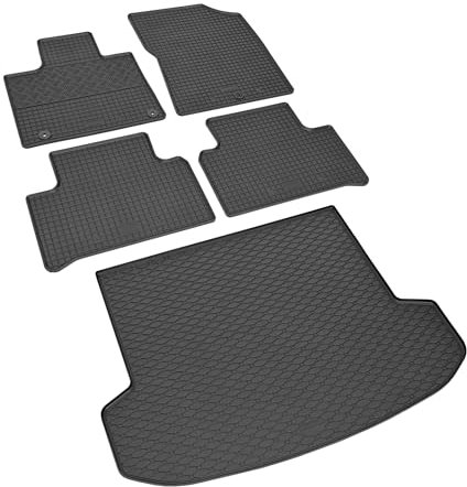 Passgenaue Kofferraumwanne und Gummifußmatten geeignet für KIA Sorento ab 2020 EIN Set