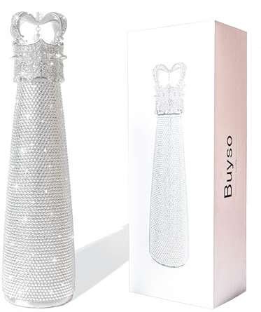 Handgefertigt Luxus Diamant Wasserflasche Bling Strass Wasserflasche Wiederverwendbare Isolierte Edelstahl Bling Premium ästhetisches Geschenk