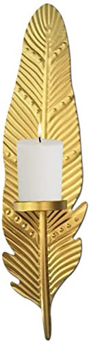 Ruilonghai Wandkerzenhalter, Kerzenhalter Wand, Wanddeko, Mit Schönem Schmiedeeisen-Gravurmuster, Wand-Teelichthalter, Säulenhalter Für, Wohnzimmer, Schlafzimmer