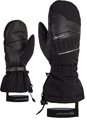 Ziener Herren GASTILO Ski-Fäustling/Wintersport | Gore-Tex Lange Stulpe PFC frei, black, 10