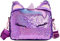 TENDYCOCO Einhorn Umhängetasche Kinder Geldbörse Einhörner Für Mädchen (Lila, 19 x 7 x 15 cm)