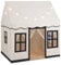 Maxmass Kids Play Tent, Large Children Playhouse with Star Lights and Non-slip Mat, Indoor & Outdoor Princess Castle Tent for Boys Girls (Beige + Black)