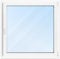 FENSTERVERSAND - Kunststofffenster Weiß - zu öffnendes Fenster Kunststoff mit Griff, Dreh- & Kippfenster, 2-fach Verglasung, Klarglas - DIN rechts - BxH: 1200x1200 mm, 70 mm Profil