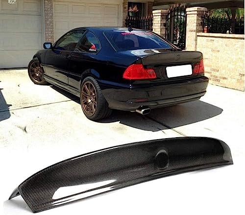 Auto Heckspoiler Heckflügel für BMW 3 Series E46 Coupe E46 M3 Coupe 2Door 1998-2006, Heckflügel Spoiler Kohlefaser Kratzfeste Bodykits Heckflügel Spoiler Styling