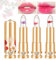 Desing Wish 3 Stück Lippenstift Set Blumen Temperaturempfindlicher Faebverändernder Pink Magic Lip Farbwechselnder Lippenstift Crystal Jelly Flower Color Changing Lipstick Lip Balm Mädchen Geschenk