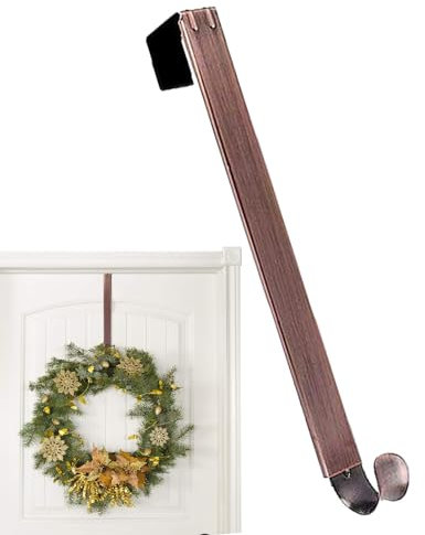 Smileshiney Cintres de Couronne de Porte d’entrée | Cintres en métal pour couronnes festives avec Coussinet arrière Doux,Produits de décoration d'intérieur pour la récolte d'automne, Noël