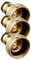 Boutté ADF20 Nez de Robinet Automatique Laiton Femelle 20x27, Or (Lot de 3)