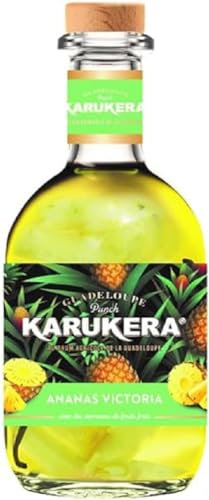 KARUKERA - Punch Ananas Victoria - Liqueur de Rhum - 18% Alcool - Origine : France/Guadeloupe - A déguster pur - Notes d'ananas & Vanille - 70 cl