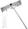 GOPLUS Schneeschieber Dach, Einstellbereich 148-608cm, Schneeschaufel Aluminium leicht mit Teleskopstiel, Dachräumer mit übergroßer Klinge & rutschfestem Griff, Schneeräumer für Dachschnee