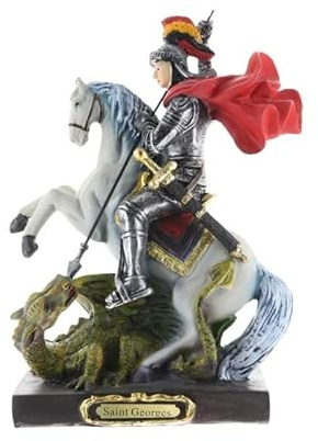 Palais du Rosaire Statue aus Kunstharz, handbemalt, 20 cm – Statue der Heiligen – Christlicher Kult