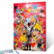 Graffitic Banksy Kit de peinture à l'huile par numéros pour adultes, débutants, romantiques, street art, peinture sur toile, pinceaux acrylique, décoration murale, 40,6 x 50,8 cm (sans cadre)