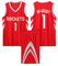 Basketball Trikot Shirt und Shorts, Kinder/Erwachsene Basketball Jersey, Kinder/Erwachsene Basketball ärmellose Anzug, 2-Teiliges Kinder/Erwachsene T-Shirt Weste + Shorts rot M