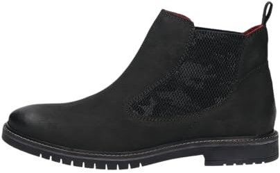 bugatti Herren Chelsea Boots, Männer Stiefeletten,Schlupfstiefel,flach,Stiefel,Bootee,Booties,halbstiefel,Kurzstiefel,schwarz (1000),43 EU / 8.5 UK
