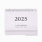 Tischkalender 2024-2025, Desk Kalender 2025, Monatskalender vom Juli 2024-Dezember 2025, Standing Flip Schreibtischkalender 24/25 mit Planer/Aufgabe (weiß)